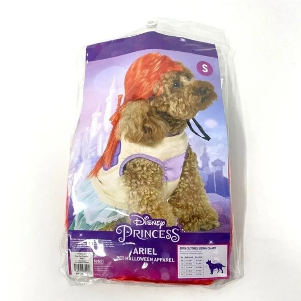 Fetch Halloween Disney Little Mermaid Ariel Dog Costume Size Small